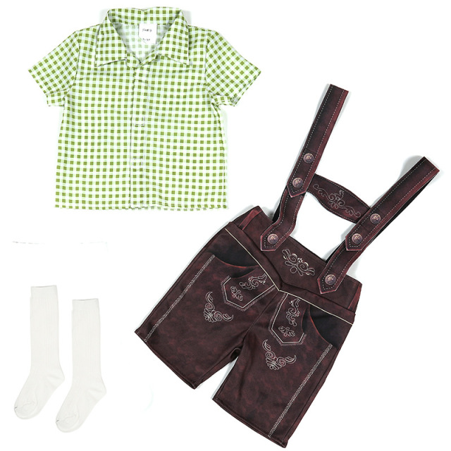 Wholesale German Lederhosen Costume - Boys Oktoberfest Set