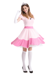 Women's Nintendo Super Mario Enchanting Princess Peach Costume