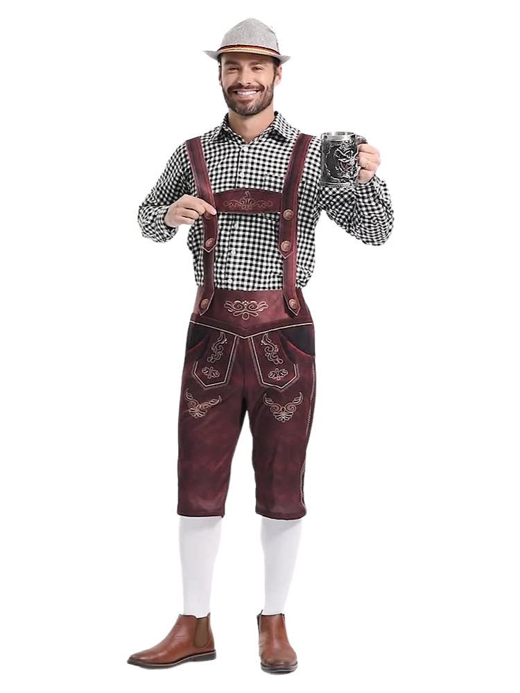 Wholesale Mens Oktoberfest Outfit - German Outfit Lederhosen Set