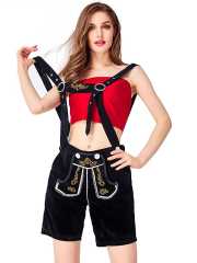 Wholesale Ladies Lederhosen Costume - Oktoberfest Shirt & Shorts