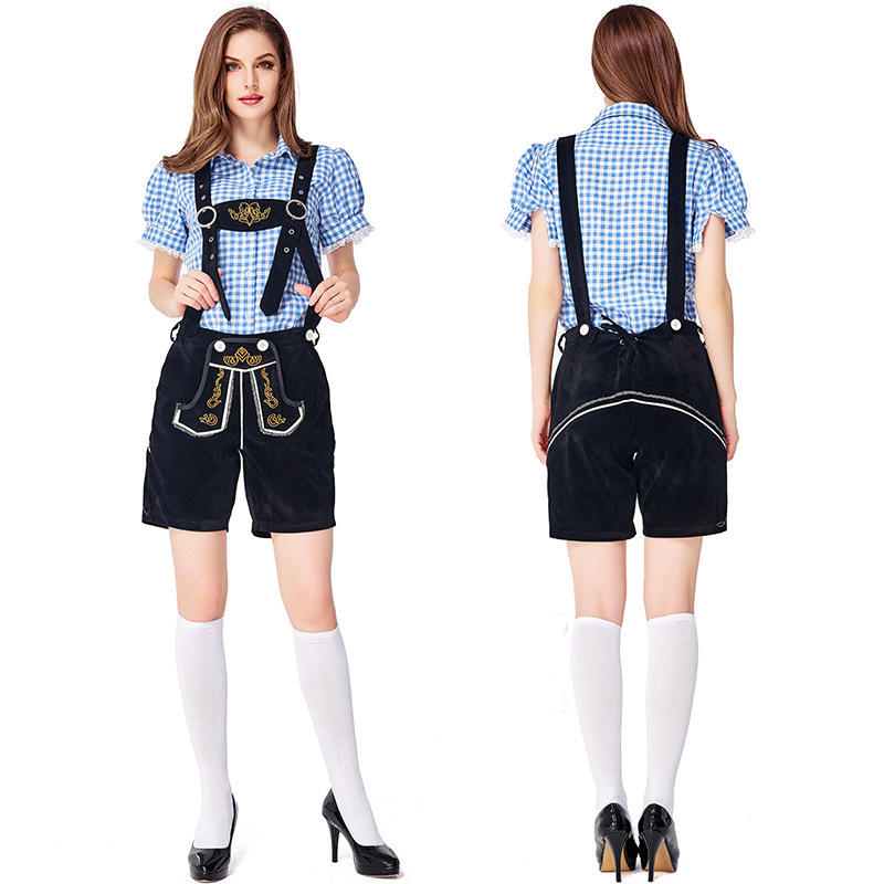 Wholesale Ladies Lederhosen Costume - Oktoberfest Shirt & Shorts