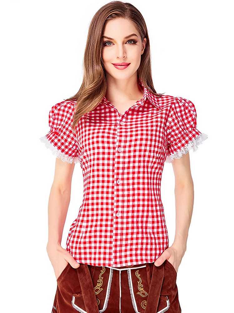Wholesale Ladies Lederhosen Costume - Oktoberfest Shirt & Shorts