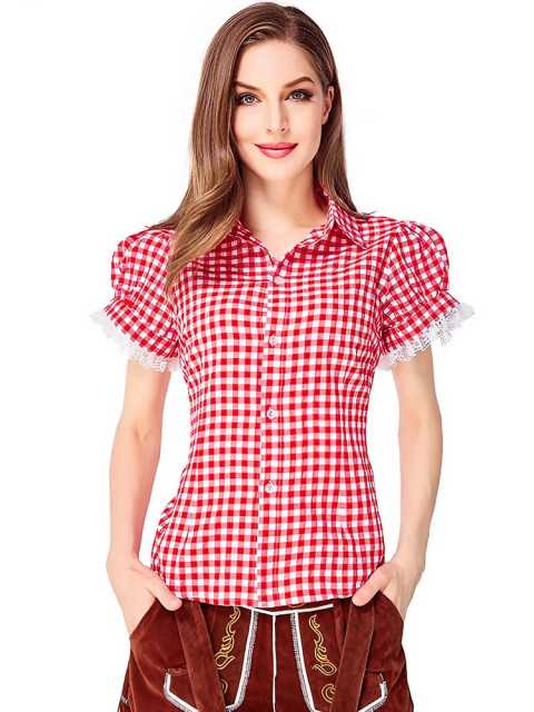 Wholesale Ladies Lederhosen Costume - Oktoberfest Shirt & Shorts