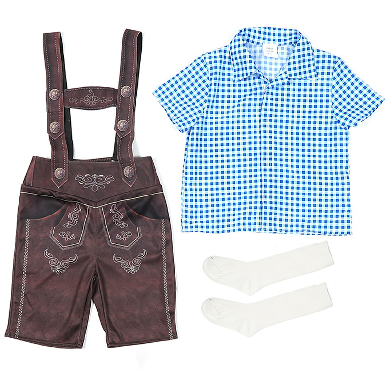 Wholesale German Lederhosen Costume - Boys Oktoberfest Set