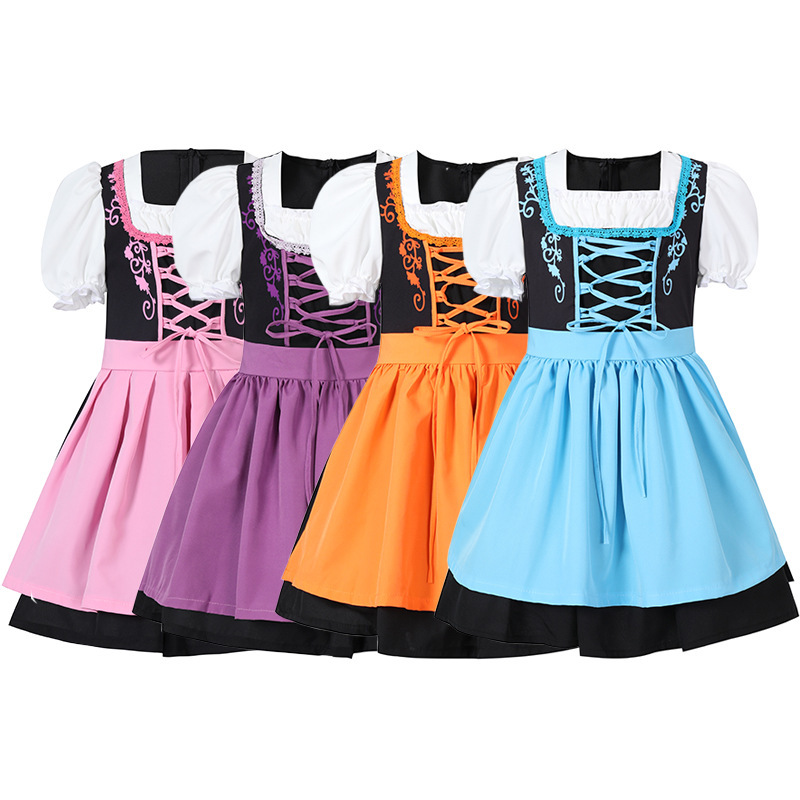 Wholesale Girls Bavarian Dress & Pet - Oktoberfest Dirndl Costume