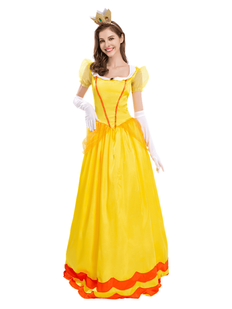 Women's Super Mario Princess Peach Costume
