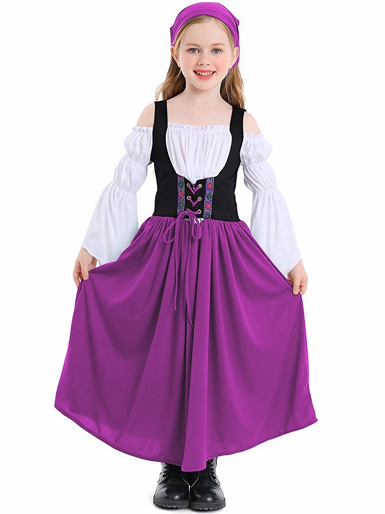 Wholesale Girls Bavarian Maxi Dress - Australian Oktoberfest Costumes