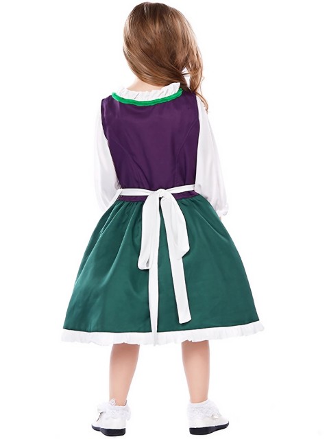 Wholesale Purple & Green Dress - Dirndl Costume Oktoberfest