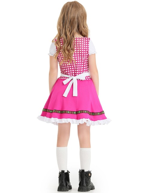Wholesale Bavarian Gingham Dress - Oktoberfest Dress Dirndl
