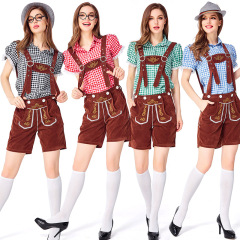 Wholesale Ladies Lederhosen Costume - Oktoberfest Shirt & Shorts