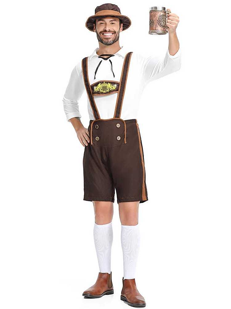 Wholesale Mens Lederhosen Costume - Bavarian Oktoberfest Outfit
