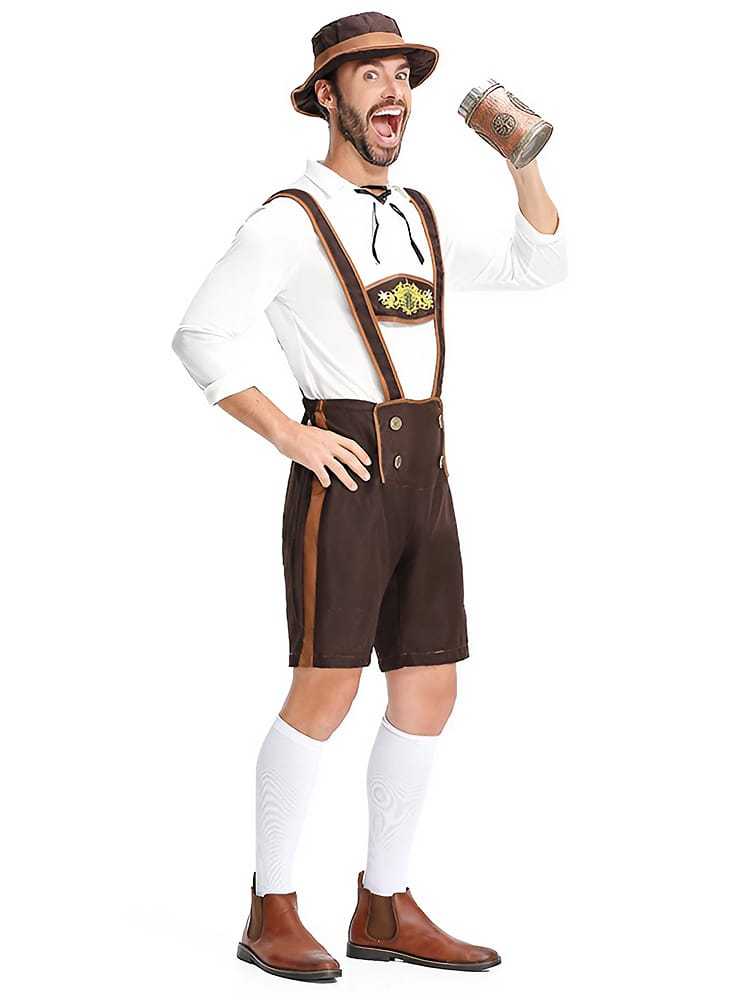 Wholesale Mens Lederhosen Costume - Bavarian Oktoberfest Outfit
