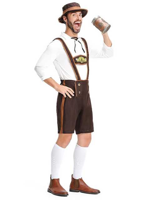 Wholesale Mens Lederhosen Costume - Bavarian Oktoberfest Outfit