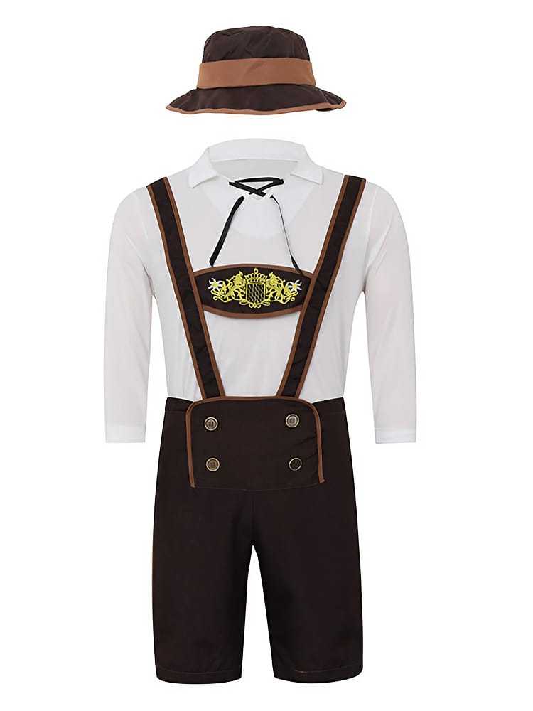 Wholesale Mens Lederhosen Costume - Bavarian Oktoberfest Outfit