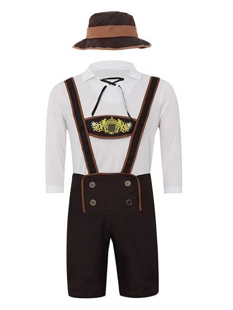 Wholesale Mens Lederhosen Costume - Bavarian Oktoberfest Outfit