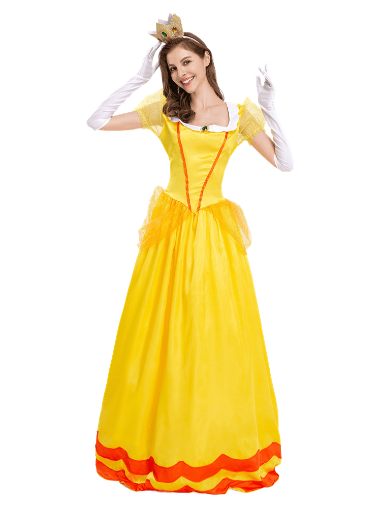 Women's Super Mario Princess Peach Costume