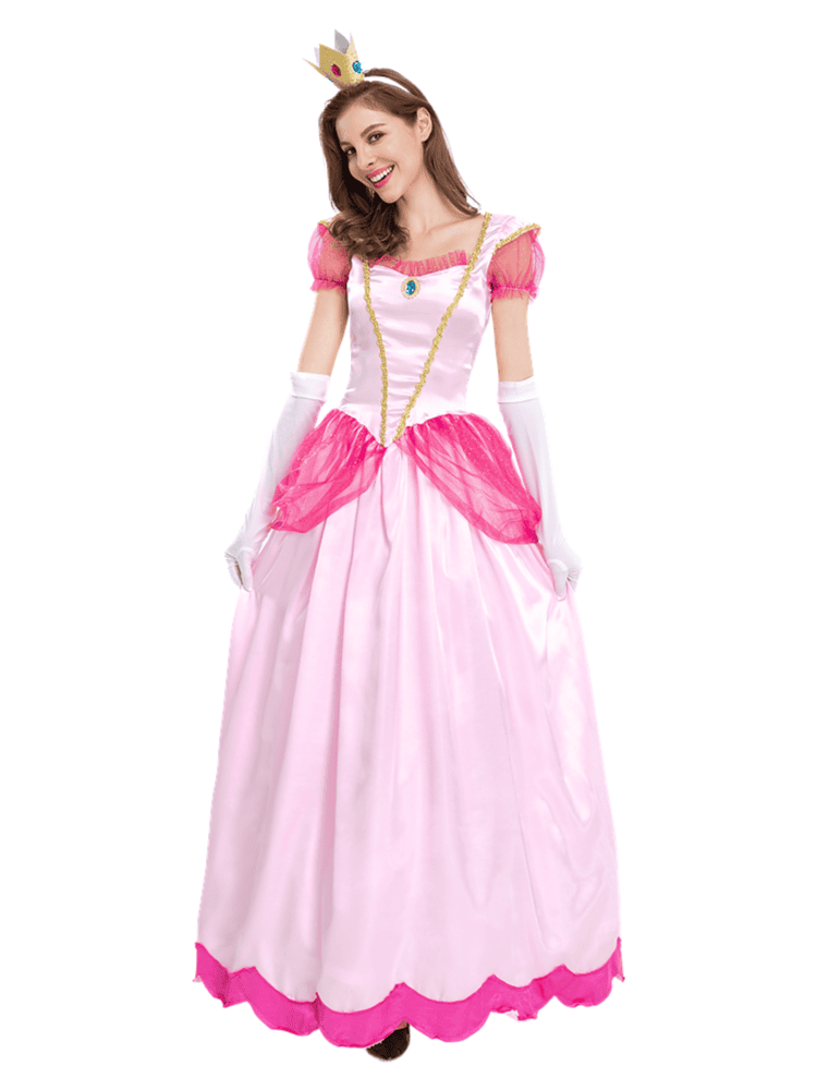 Nintendo Super Mario Princess Peach Costume For Women