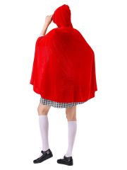 Women's Classic Checkered Little Red Riding Hood Costume