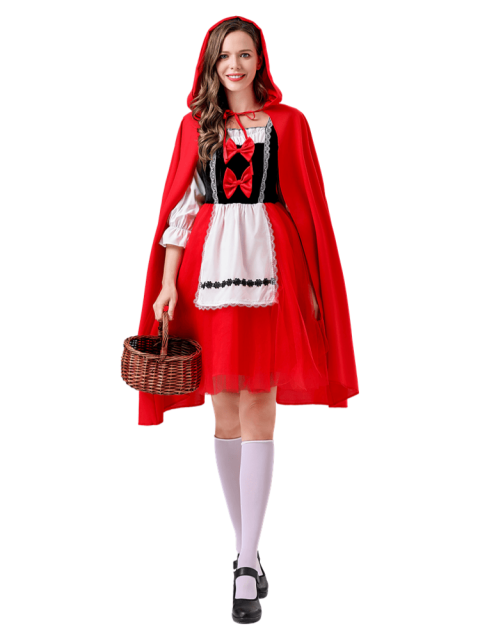 Women's Sweet Bow Little Red Riding Hood Costume