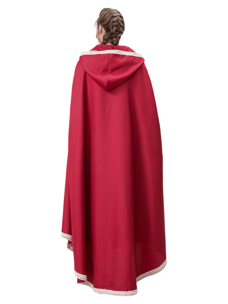 Women's Cherry-Printed Little Red Riding Hood Costume