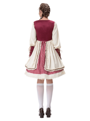 Women’s Vintage Ruffle Little Red Riding Hood Costume – Wholesale