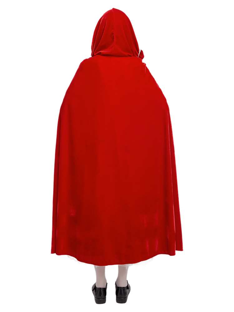 Women's Floral Vintage Little Red Riding Hood Costume