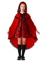 Girl’s Gothic Little Red Riding Hood Costume
