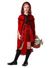 Girl’s Gothic Little Red Riding Hood Costume