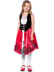 Girl’s Dark Little Red Riding Hood Costume