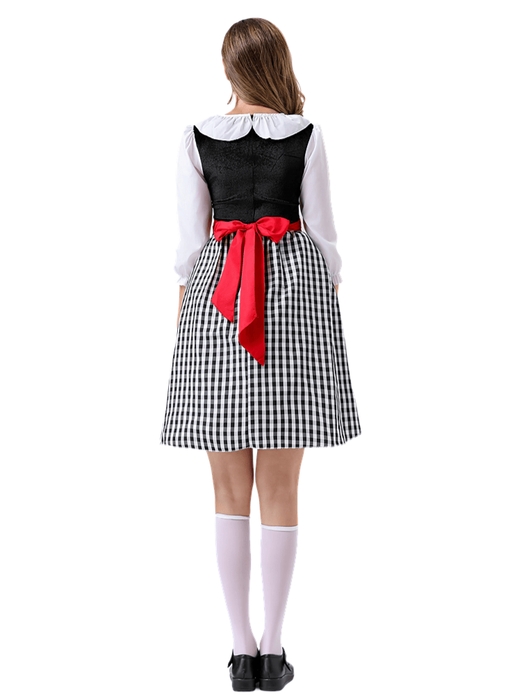 Women's Classic Checkered Little Red Riding Hood Costume
