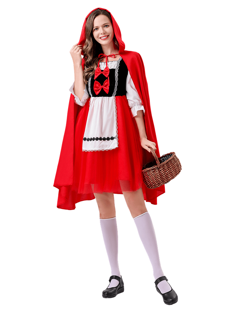 Women's Sweet Bow Little Red Riding Hood Costume