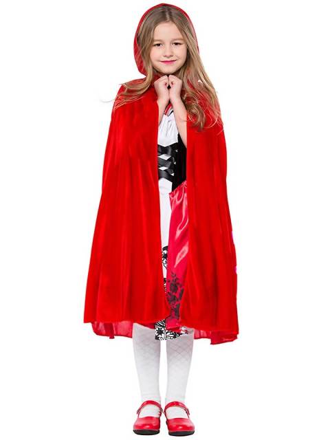 Girl’s Dark Little Red Riding Hood Costume