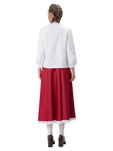 Women's Cherry-Printed Little Red Riding Hood Costume