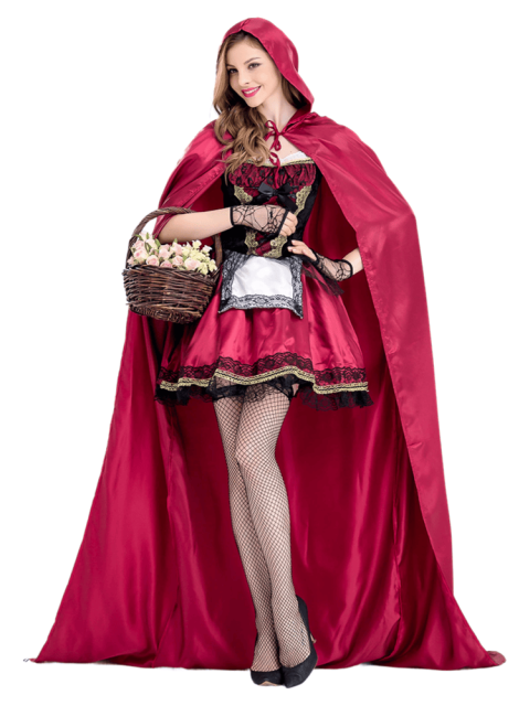 Women’s Sexy Gothic Little Red Riding Hood Costume – Wholesale