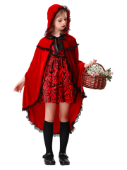Girl’s Gothic Little Red Riding Hood Costume