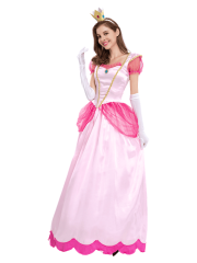 Nintendo Super Mario Princess Peach Costume For Women