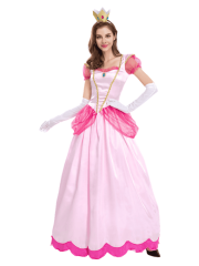 Nintendo Super Mario Princess Peach Costume For Women