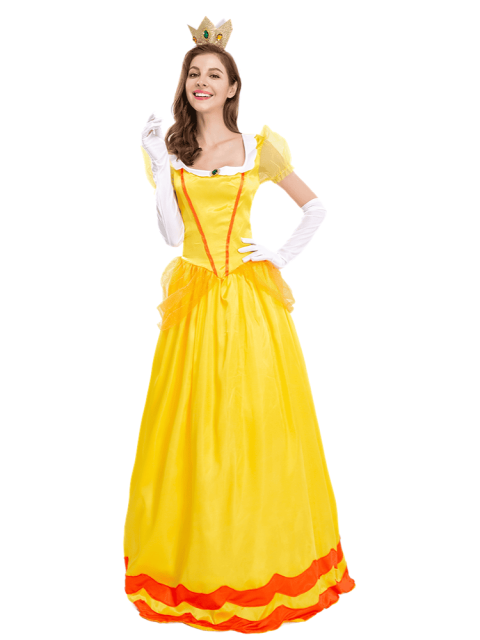 Women's Super Mario Princess Peach Costume