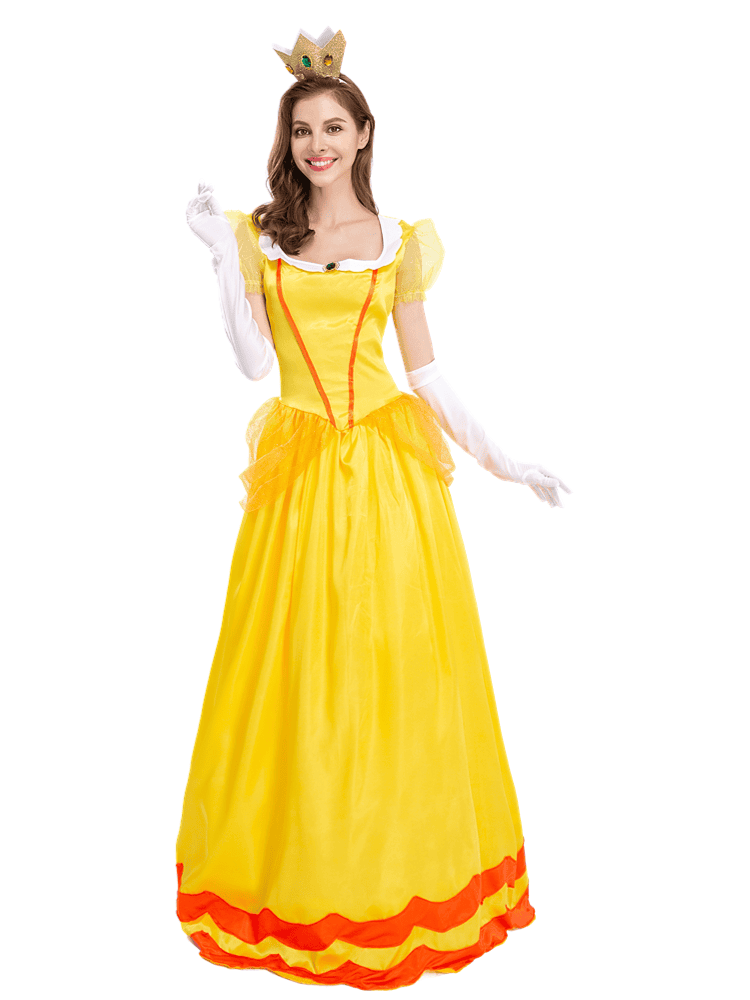 Women's Super Mario Princess Peach Costume