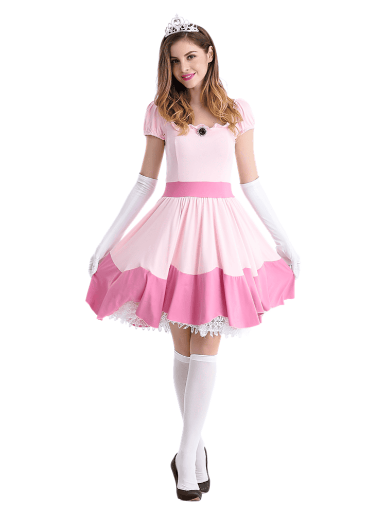 Women's Nintendo Super Mario Enchanting Princess Peach Costume
