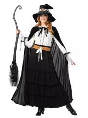 Women's Vintage Country Witch Dress Costume