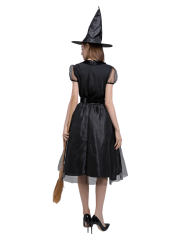 Girls Black Tulle Witch Costume