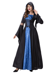 Black Blue Star Witch Costume for Women – Wholesale Halloween Magic
