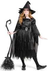 Girls Black Witch Costume