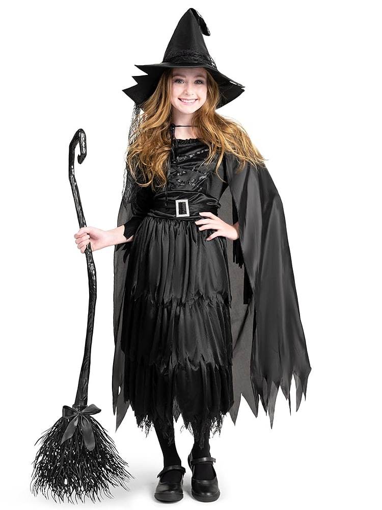 Girls Black Witch Costume