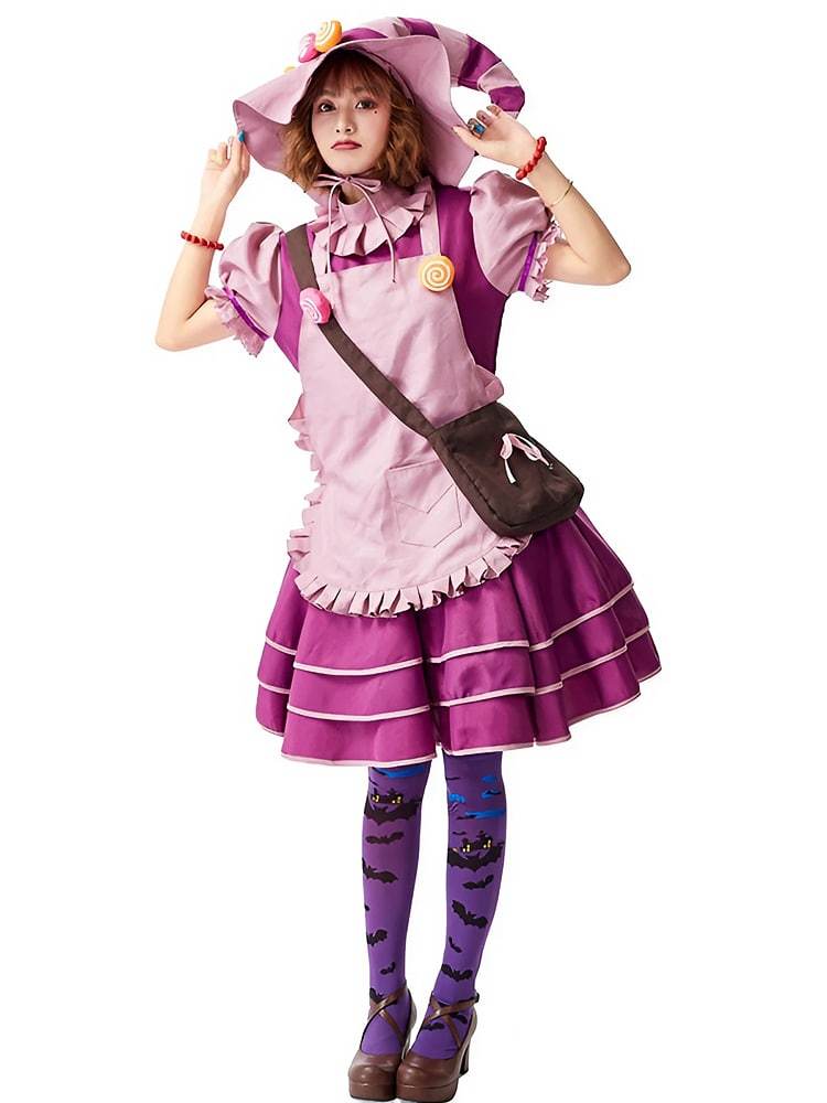 Women's Sweet Candy Witch Halloween Costume