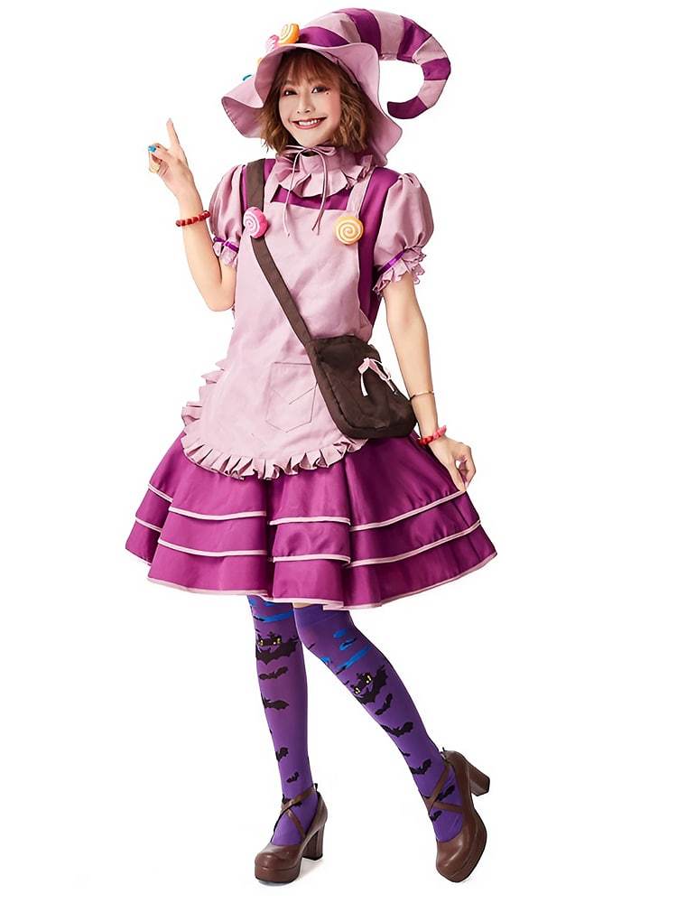 Women's Sweet Candy Witch Halloween Costume