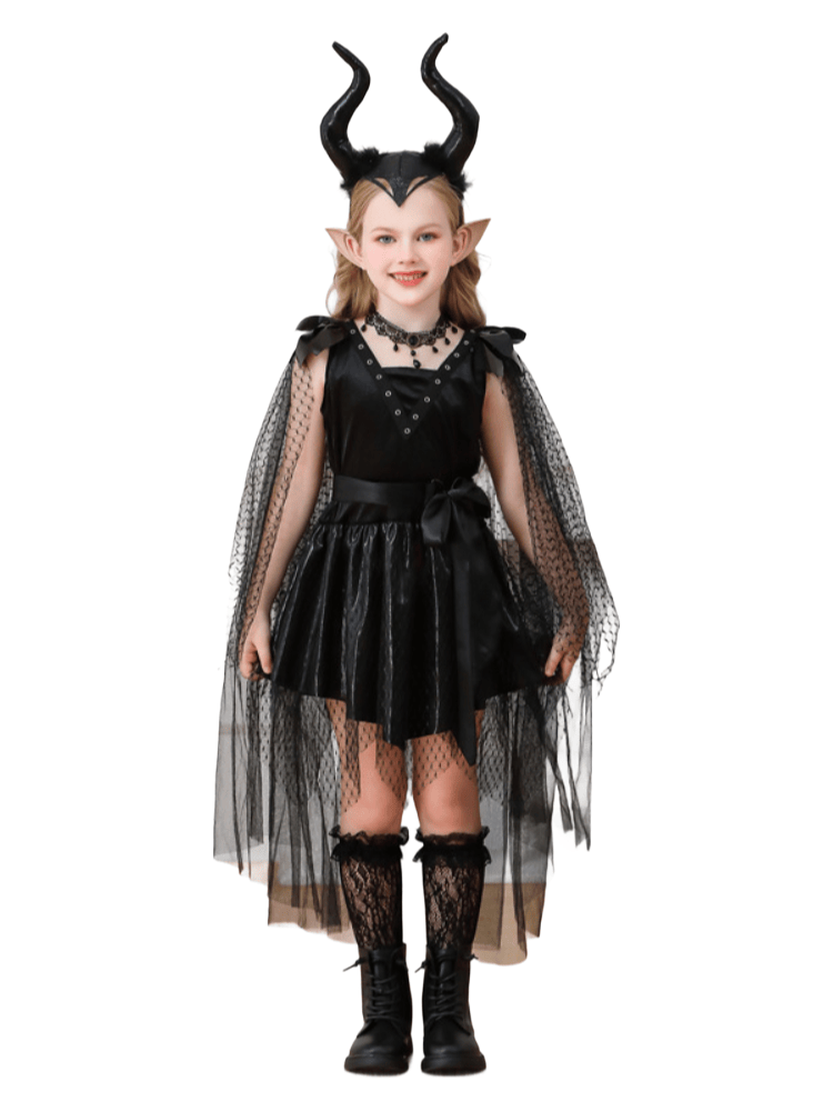 Girls Sleeping Beauty Maleficent Witch Costume