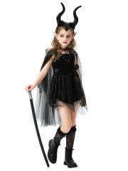 Girls Sleeping Beauty Maleficent Witch Costume