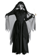 Women's Gothic Ghost Witch Dress Costume
